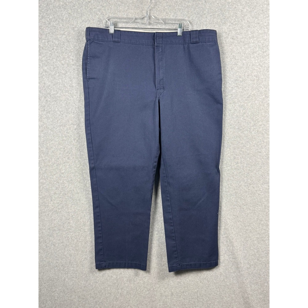 Dickies 874 Work Pants Mens 42x28 Navy Blue Original Fit Straight Leg Twill